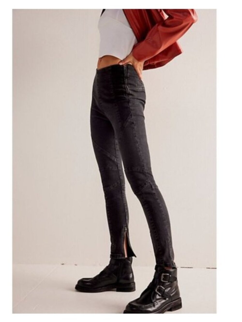 We The Free Bella Moto High-Rise Skinny Jeans - 24